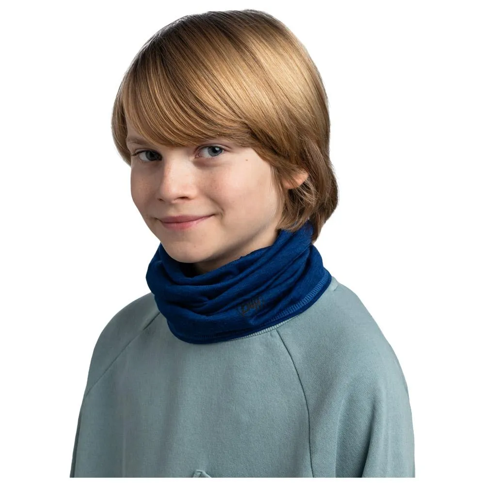 Halswärmer Buff ---Merino Lightweight Youth Neckwear Solid Cobalt