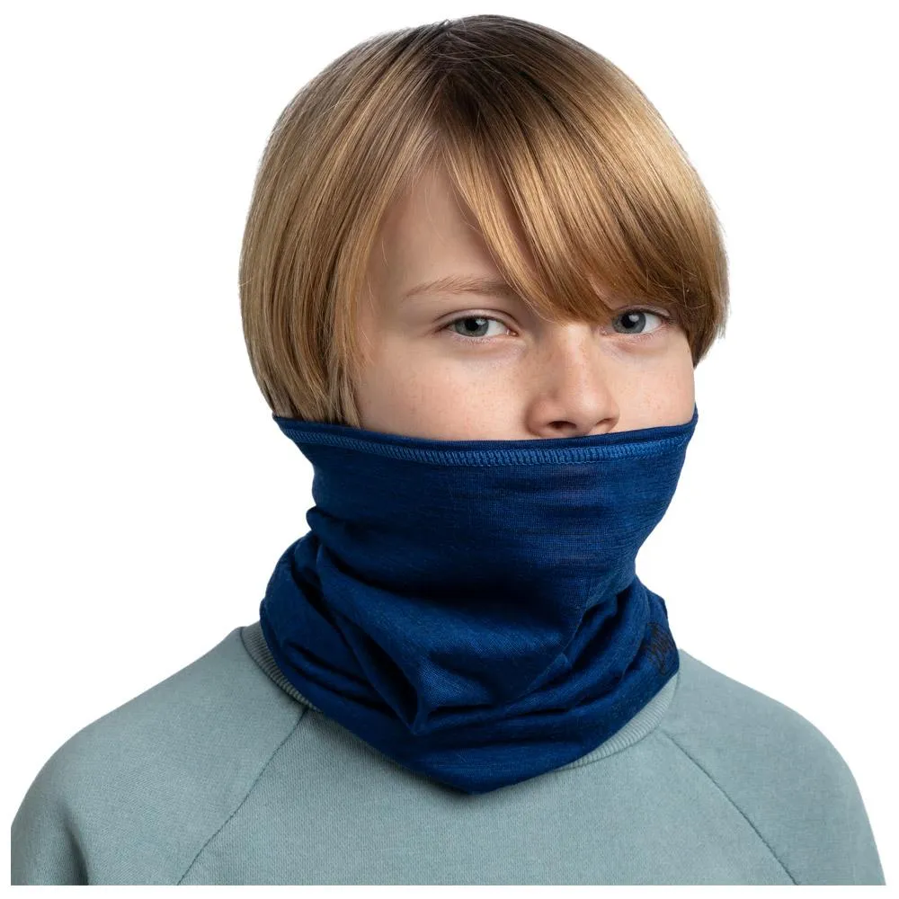 Halswärmer Buff ---Merino Lightweight Youth Neckwear Solid Cobalt
