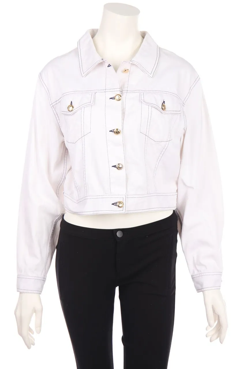 MOSCHINO JEANS - Jeans-Jacke mit Schmuck-Kn\u00f6pfen - D 40