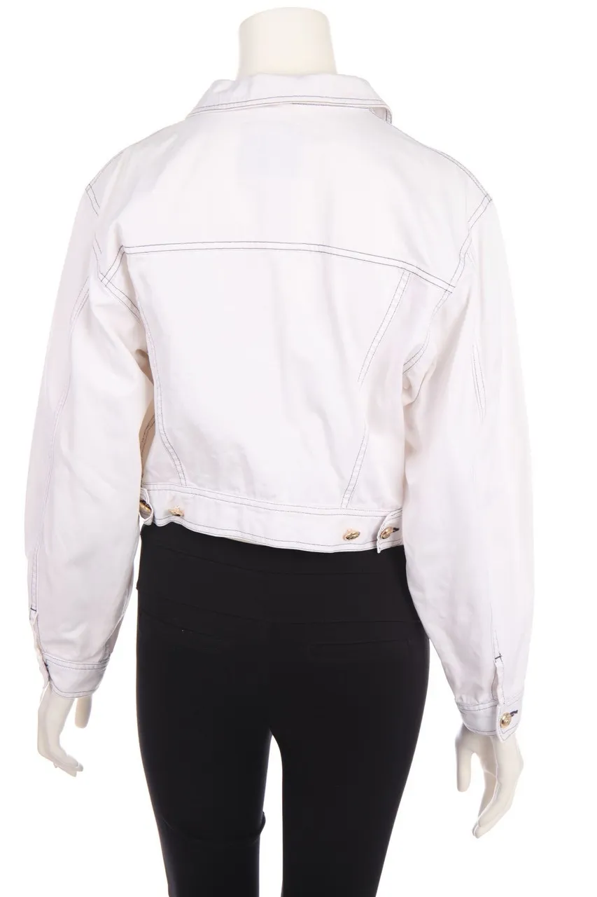 MOSCHINO JEANS - Jeans-Jacke mit Schmuck-Kn\u00f6pfen - D 40