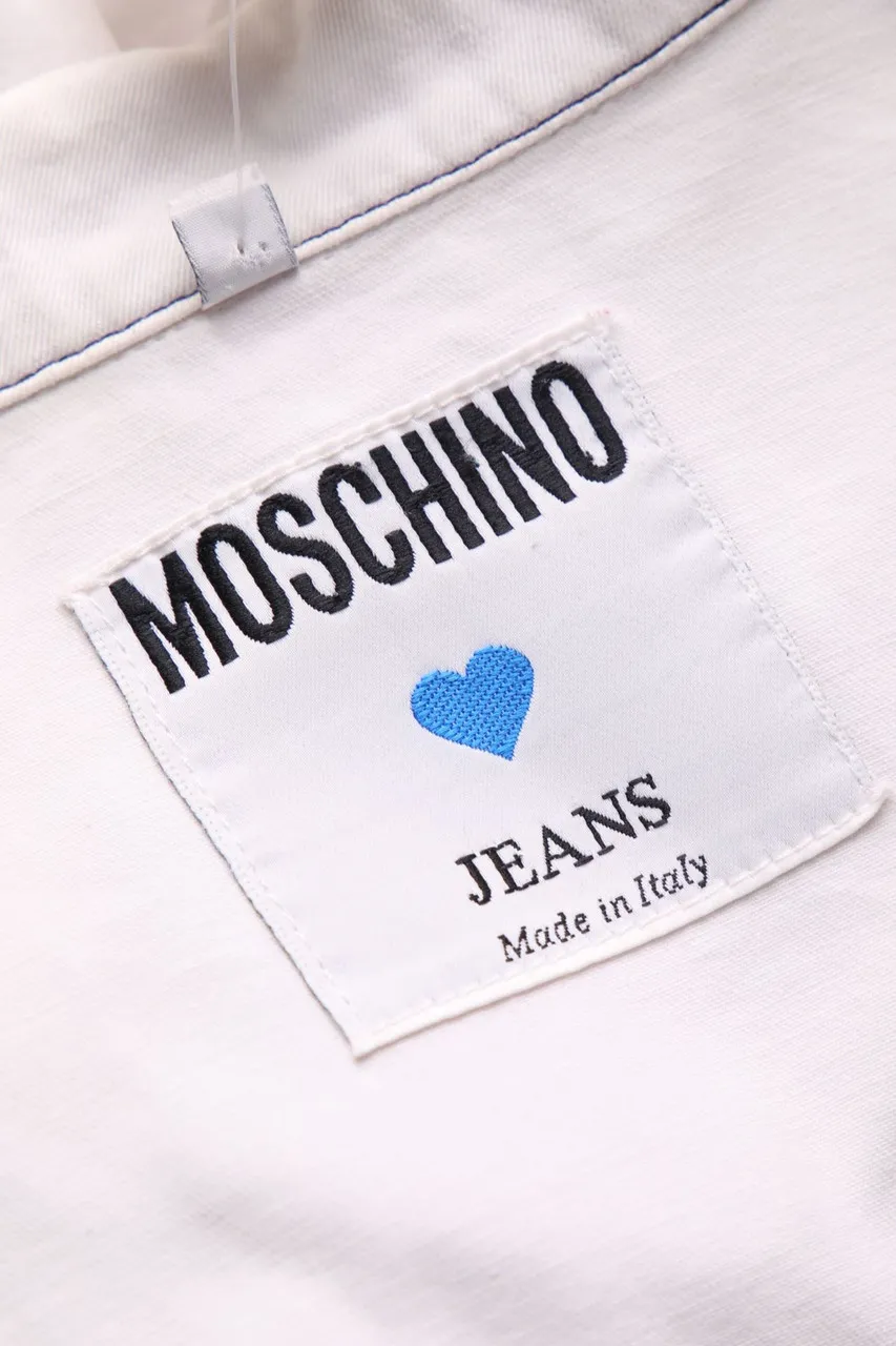MOSCHINO JEANS - Jeans-Jacke mit Schmuck-Kn\u00f6pfen - D 40