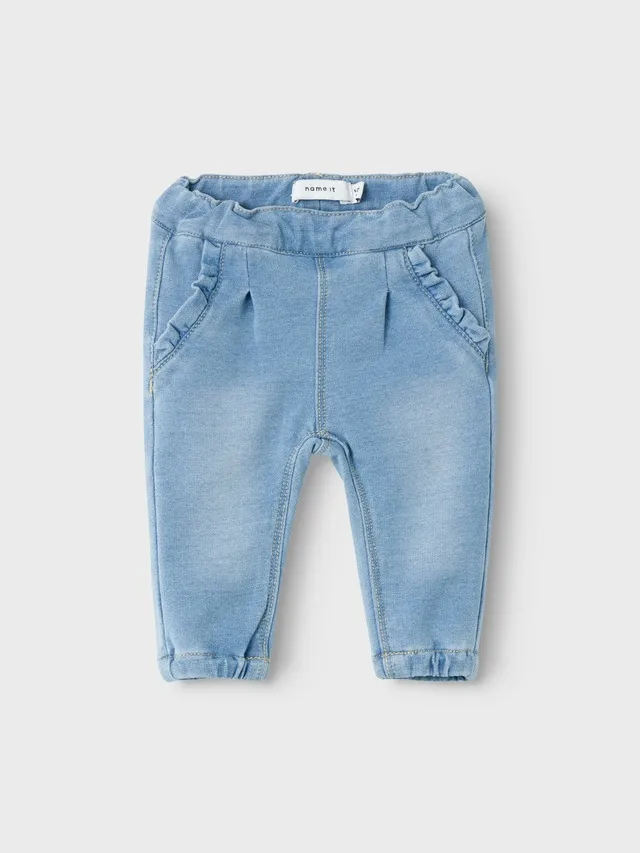 ✵ Name It Sweatjeans »NBFBELLA ROUND JEANS 6101-TR NOOS«, mit coolen Abriebeffekten online entdecken | Jelmoli-Versand